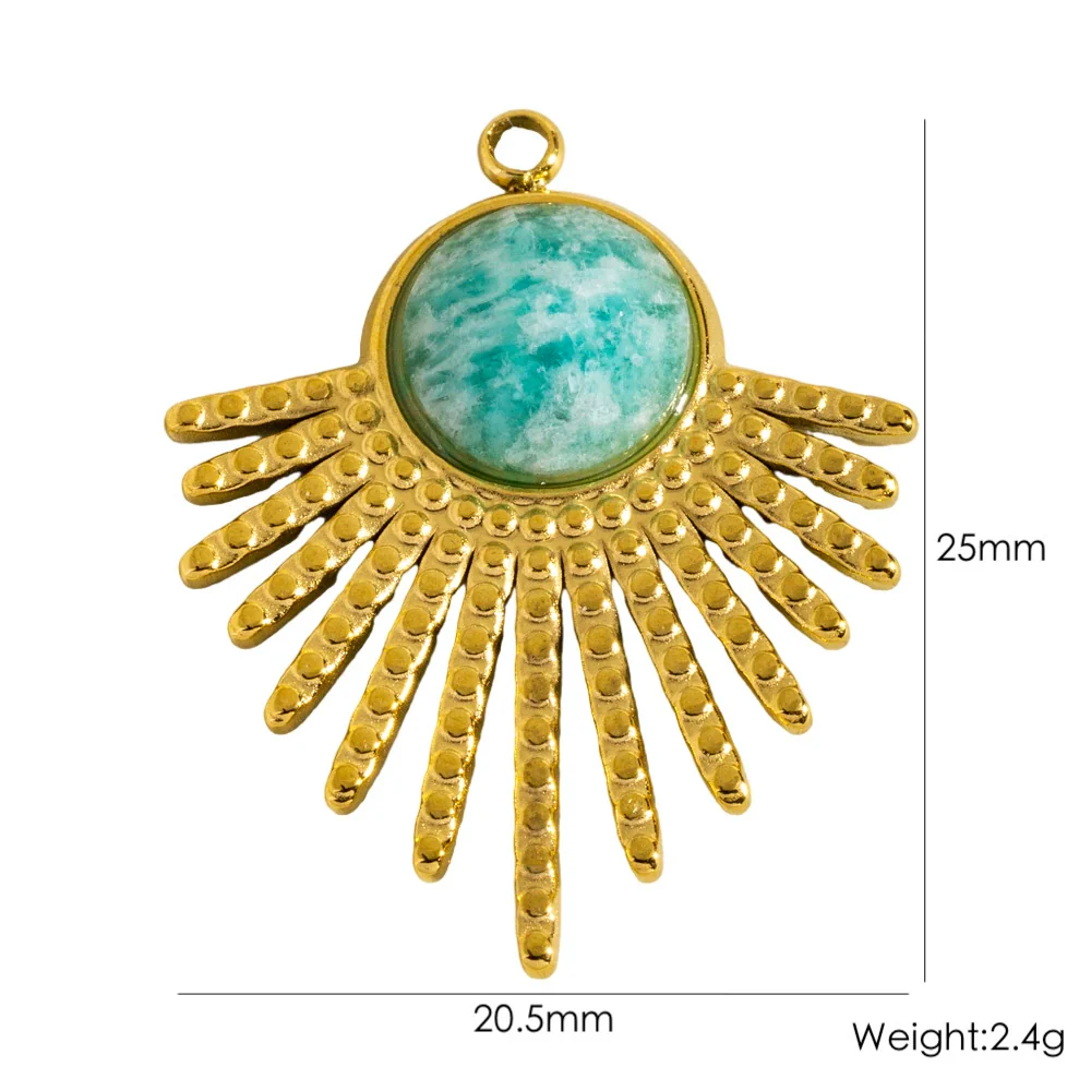 Jewelry Stainless Steel Geometric Electroplated Pendant Necklace Earrings Accessories - Image 30