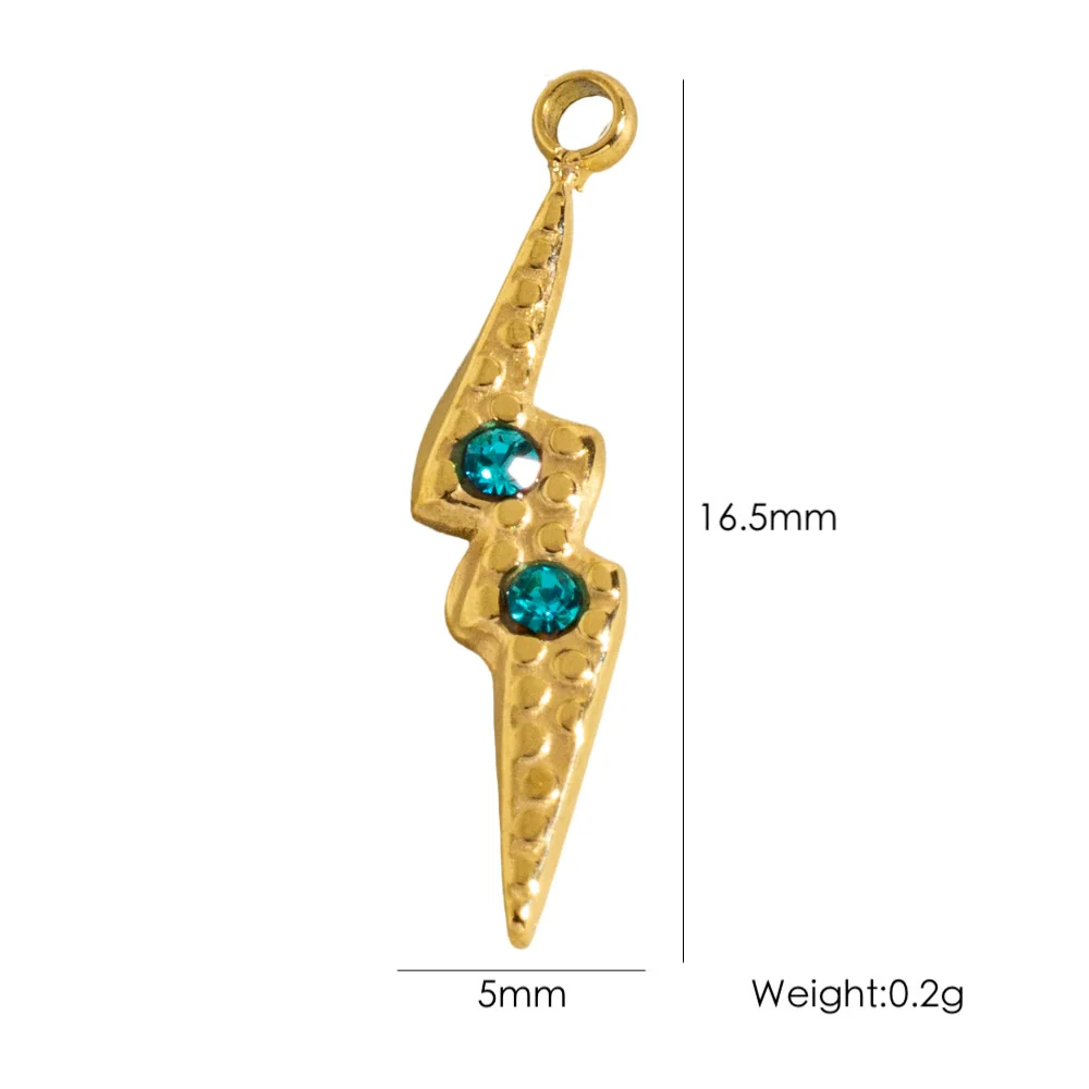 Jewelry Stainless Steel Geometric Electroplated Pendant Necklace Earrings Accessories - Image 8