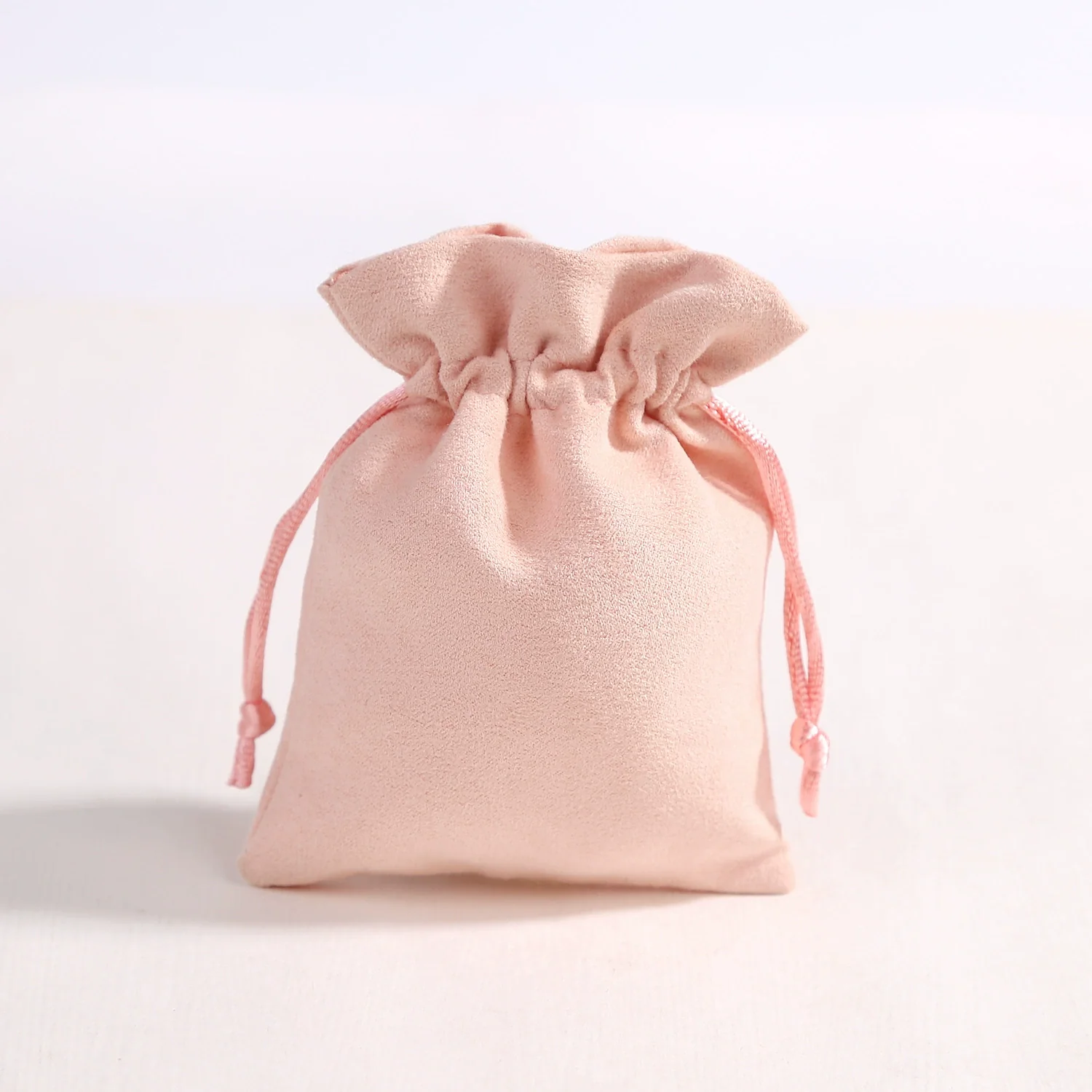 Jewelry Storage Bag Flannel Velvet Brocade Drawstring Wooden Material - Image 5