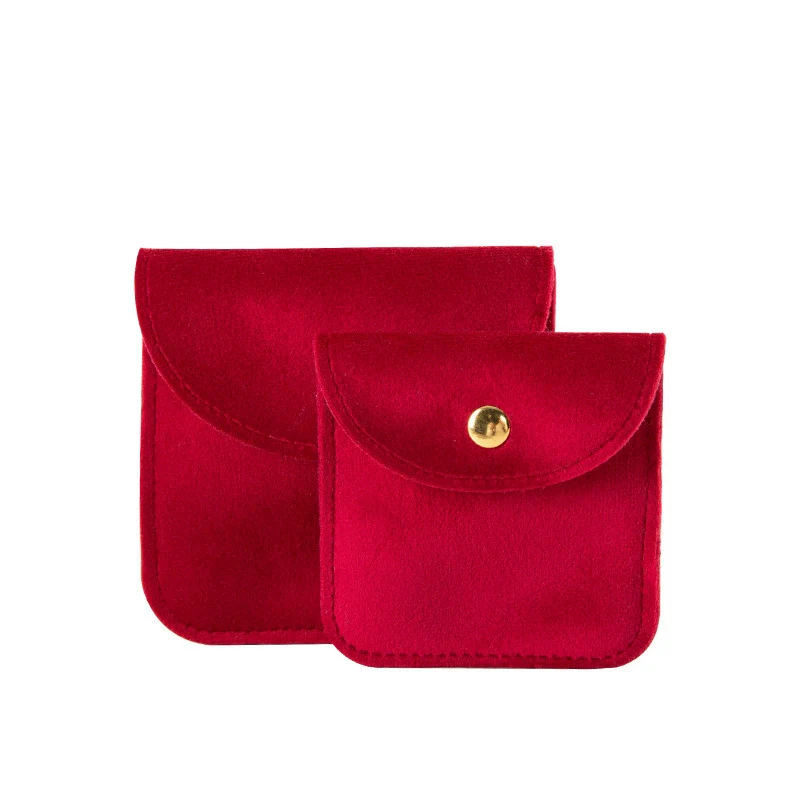 Jewelry Storage Bag Velvet Double Sided Snap Button Square For Bracelet And Jade Wenwan Bracelet - Image 10