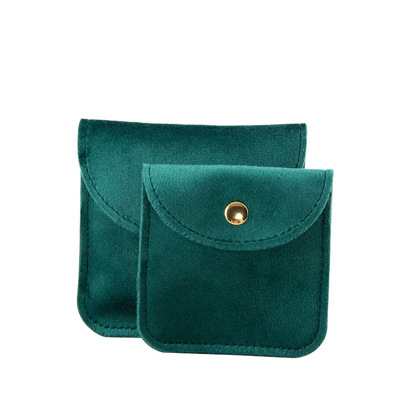 Jewelry Storage Bag Velvet Double Sided Snap Button Square For Bracelet And Jade Wenwan Bracelet - Image 7