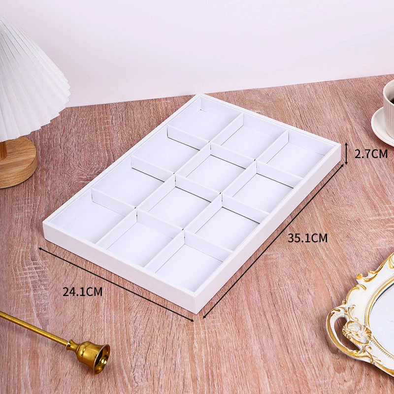 Jewelry Storage Display Tray Pu Leather High Sense - Image 6