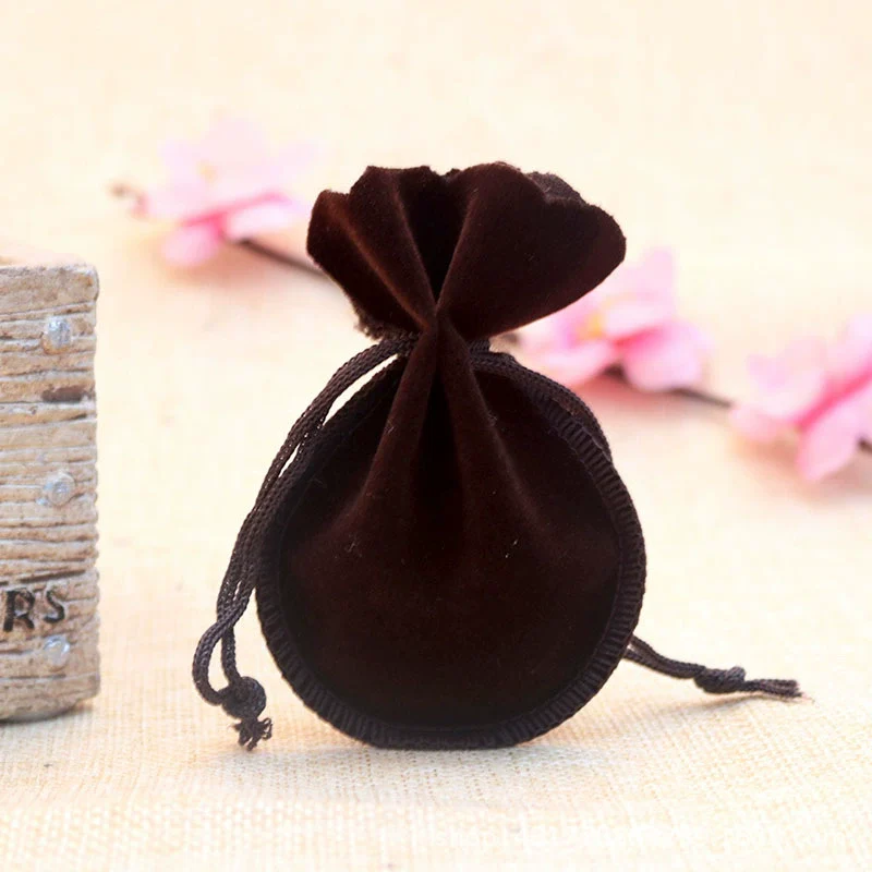 Jewelry Storage Gourd Drawstring Bag Velvet Flocking Cloth - Image 11
