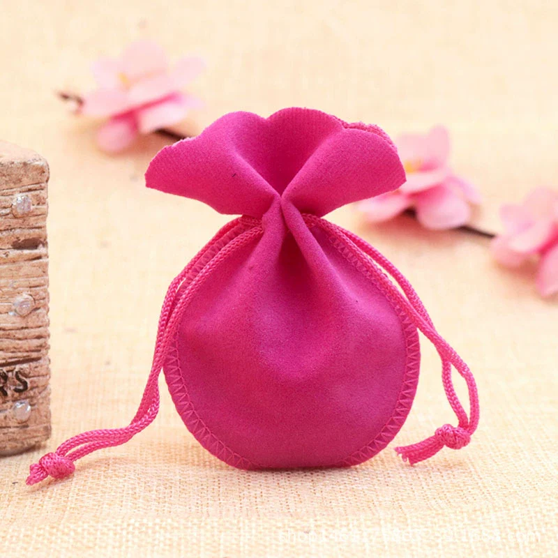 Jewelry Storage Gourd Drawstring Bag Velvet Flocking Cloth - Image 12