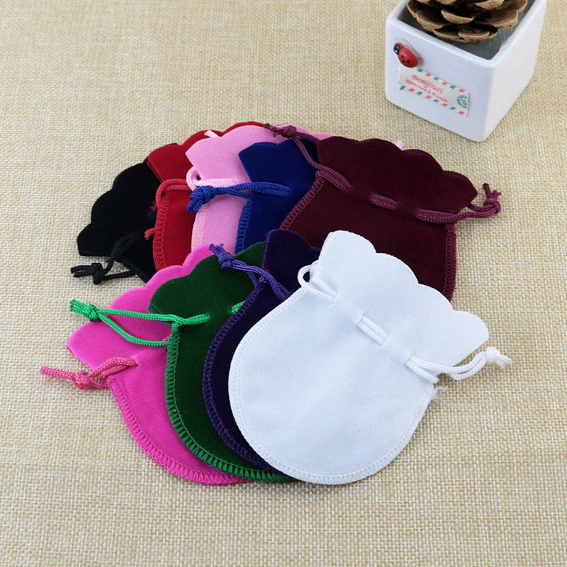 Jewelry Storage Gourd Drawstring Bag Velvet Flocking Cloth - Image 14