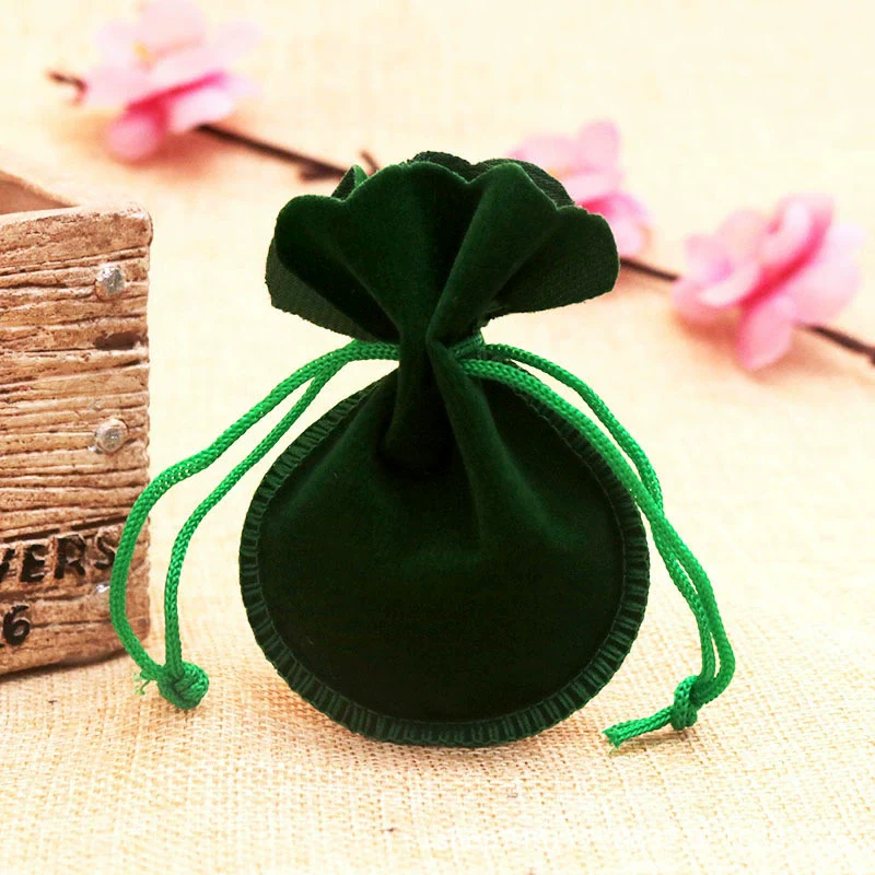 Jewelry Storage Gourd Drawstring Bag Velvet Flocking Cloth - Image 8