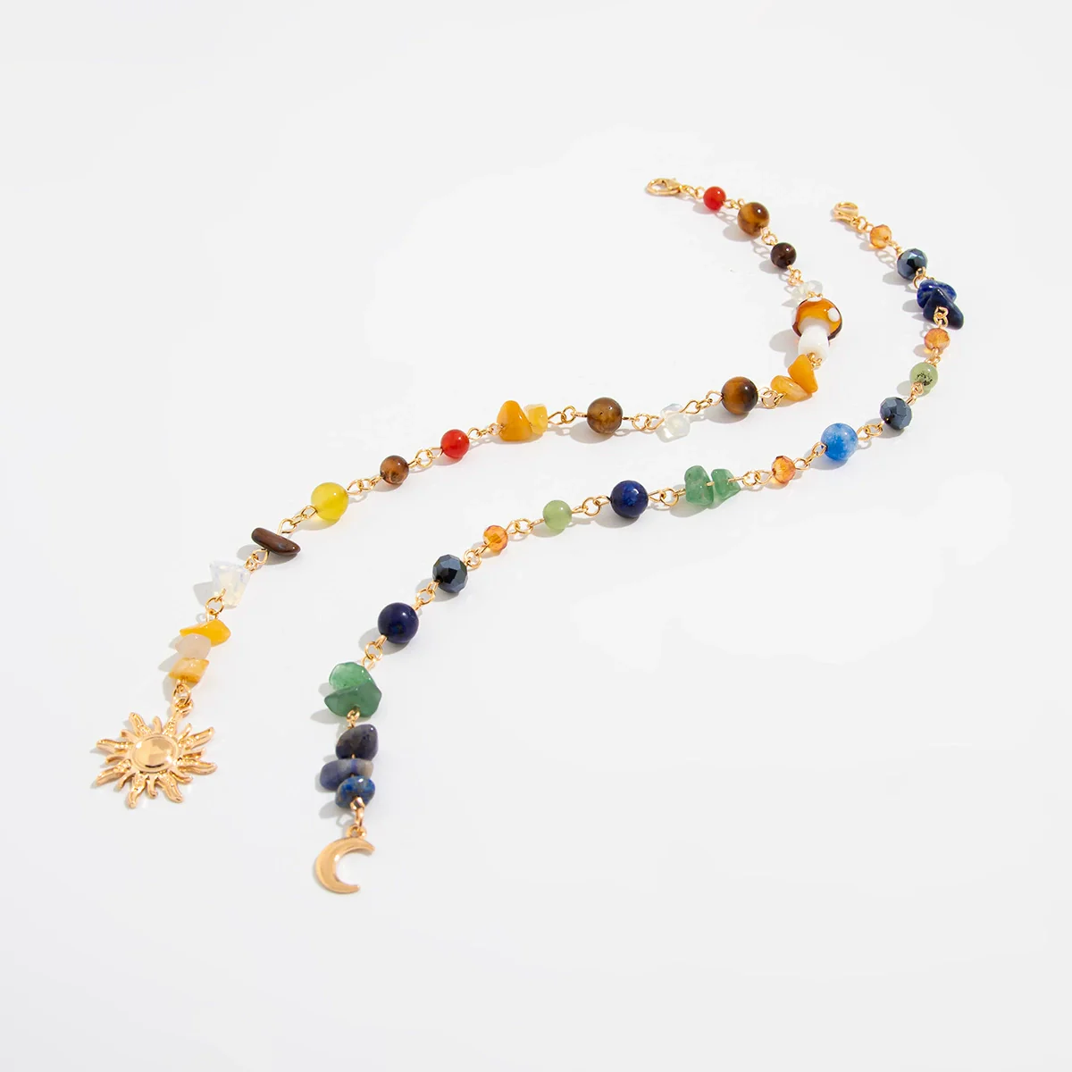 Jewelry Tassel Hair Chain Hair Accessories With Turquoise Crystal Acrylic Beads Agate Alloy Electroplated For Women Fashion Style - Image 6
