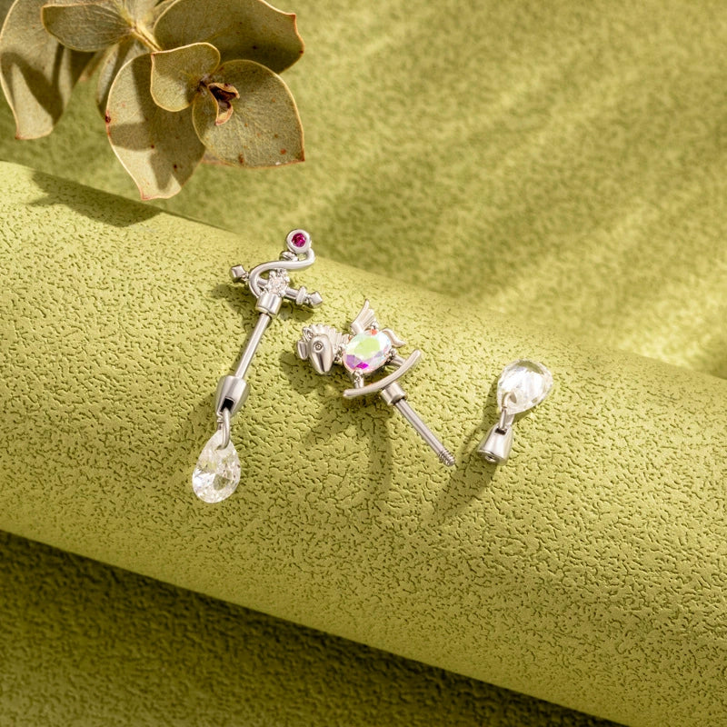 Jewelry Titanium Steel Crown Shape Electroplated For Women - Image 3