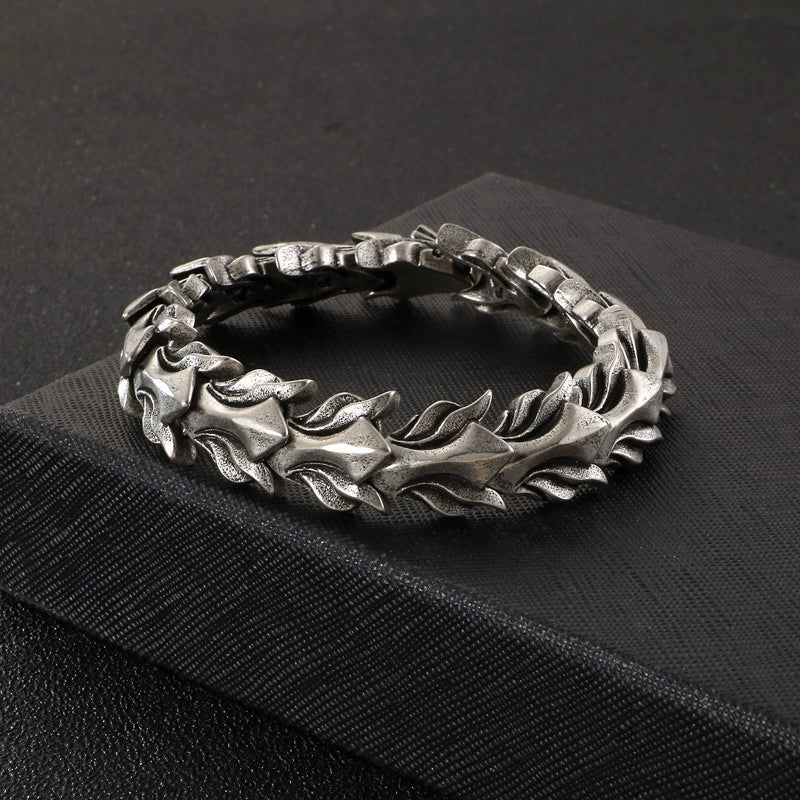 Jewelry Titanium Steel Punk Geometric Polishing Men's Bracelet - Image 3