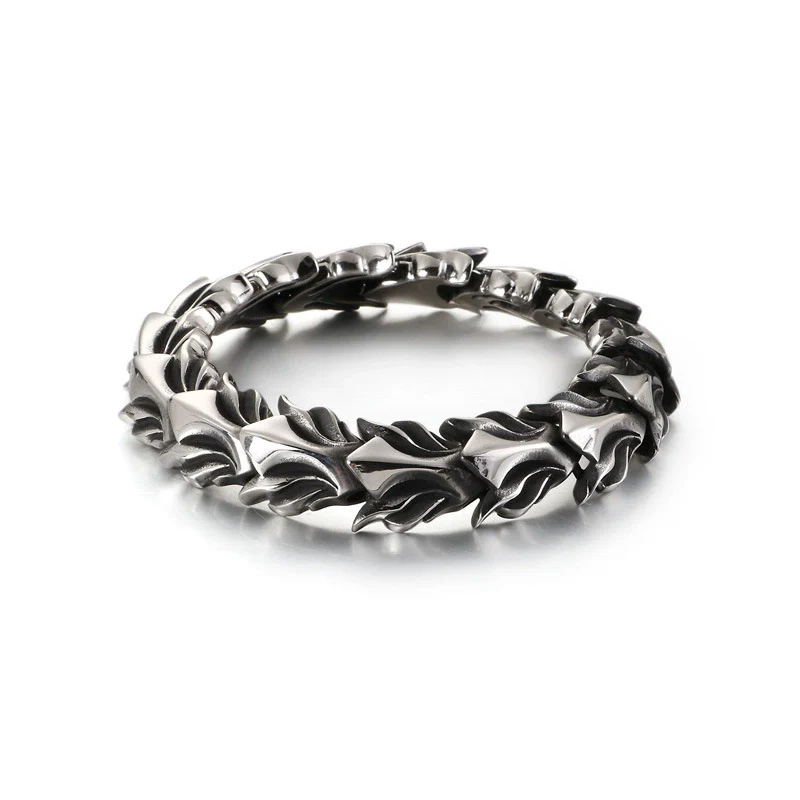 Jewelry Titanium Steel Punk Geometric Polishing Men's Bracelet - Image 6
