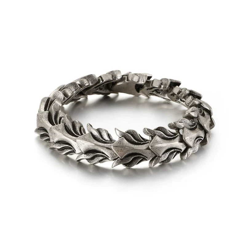 Jewelry Titanium Steel Punk Geometric Polishing Men's Bracelet - Image 7