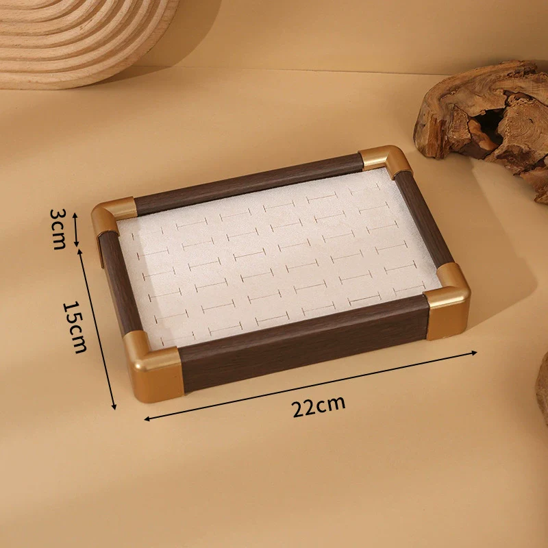 Jewelry Tray Density Board Sticker Flannel Square Shape Splicing Craft Highend Style - Image 5