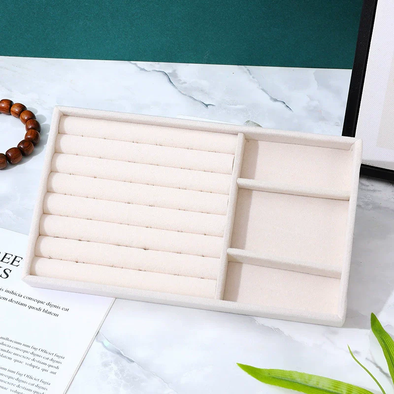 Jewelry Tray Flannel Geometric Shape Splicing Highend Feel - Image 9
