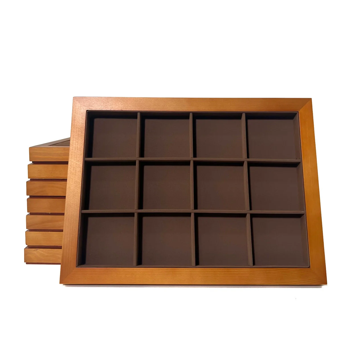 Jewelry Tray Solid Wood Geometric Splicing Style For Jewelry Storage Display - Image 10