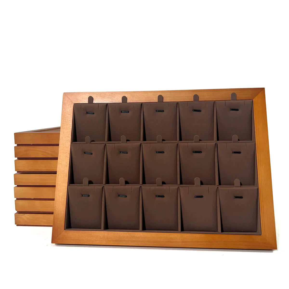 Jewelry Tray Solid Wood Geometric Splicing Style For Jewelry Storage Display - Image 7