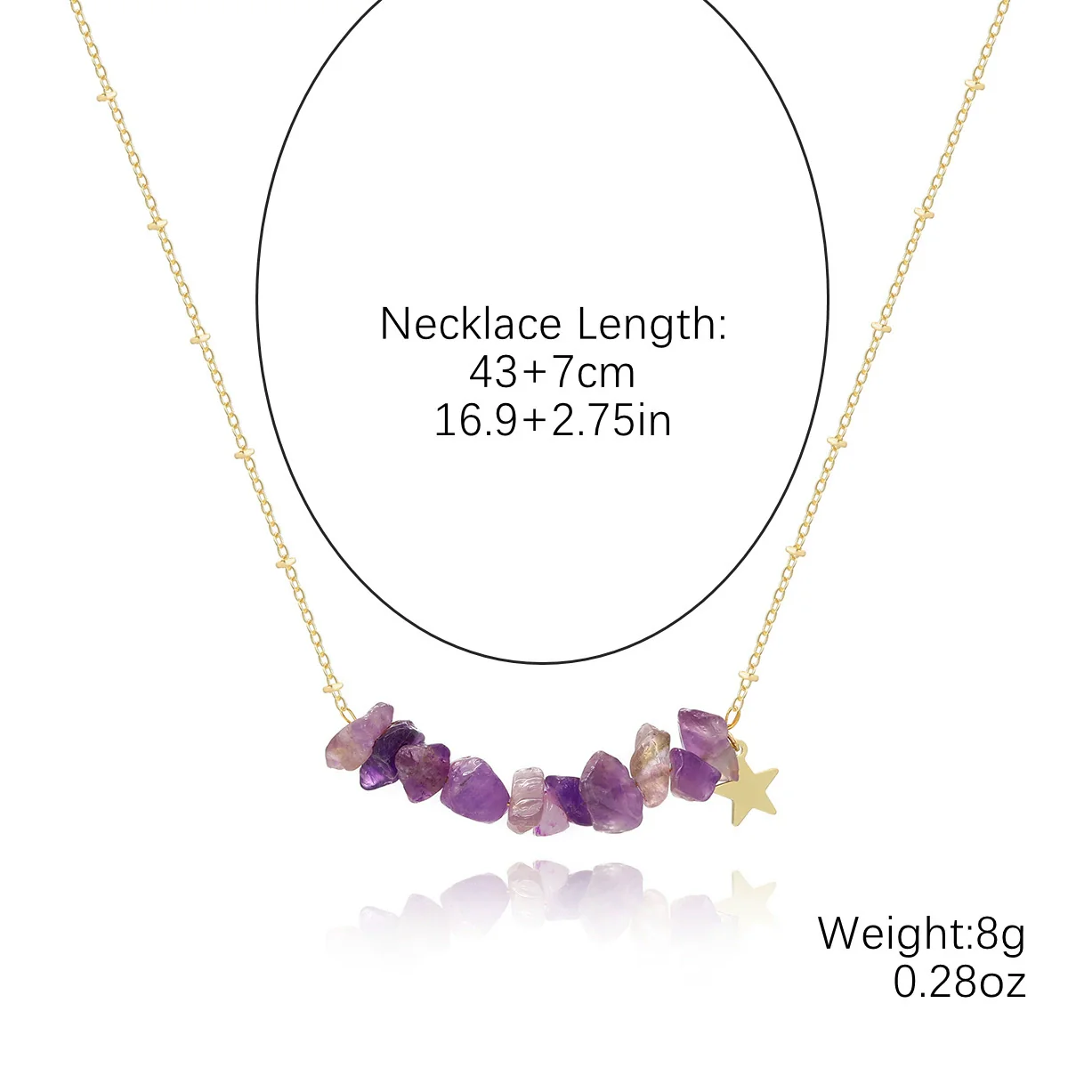 Jewelry Turquoise Geometric Bohemian Style Electroplated Women's Natural Stone Necklace - Image 24