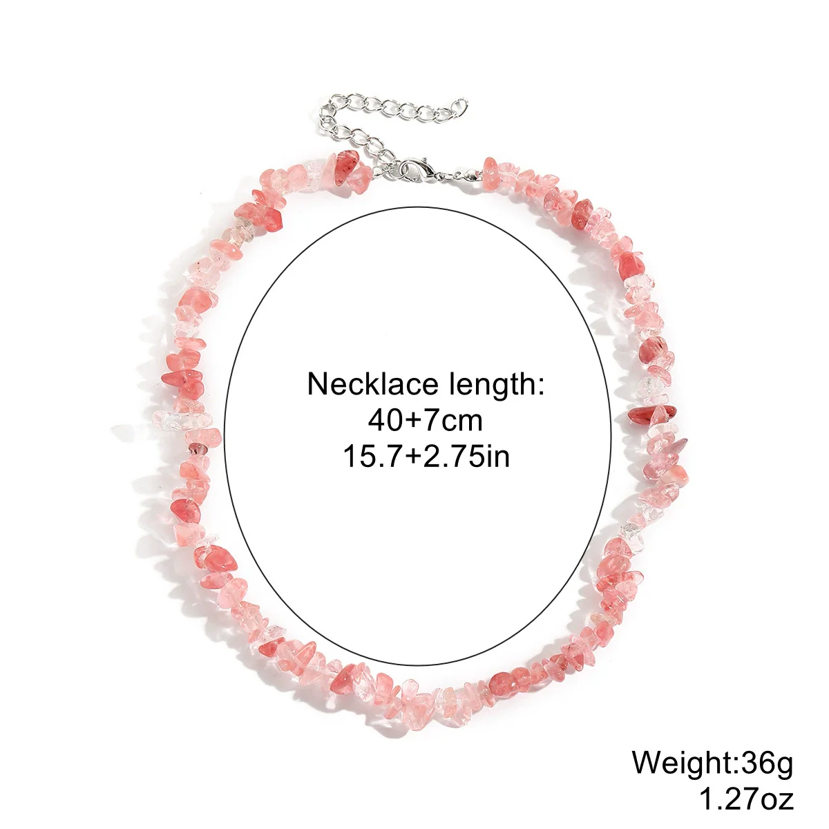 Jewelry Turquoise Geometric Bohemian Style Electroplated Women's Natural Stone Necklace - Image 8