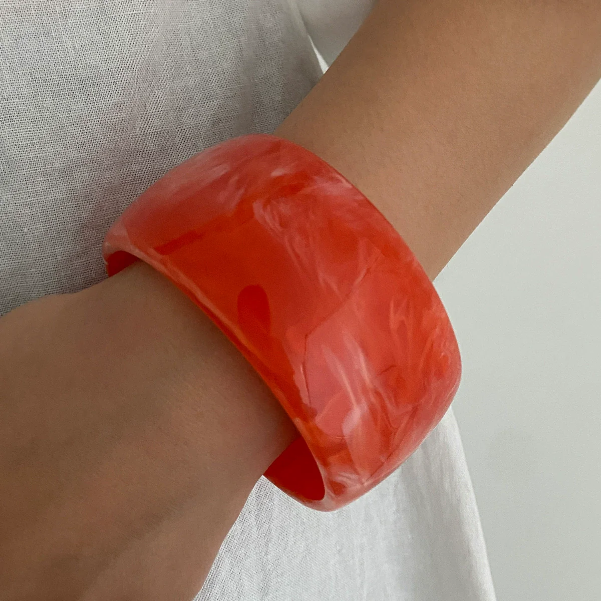 Jewelry Vintage Geometric Resin Handmade Wide Bracelets - Image 8