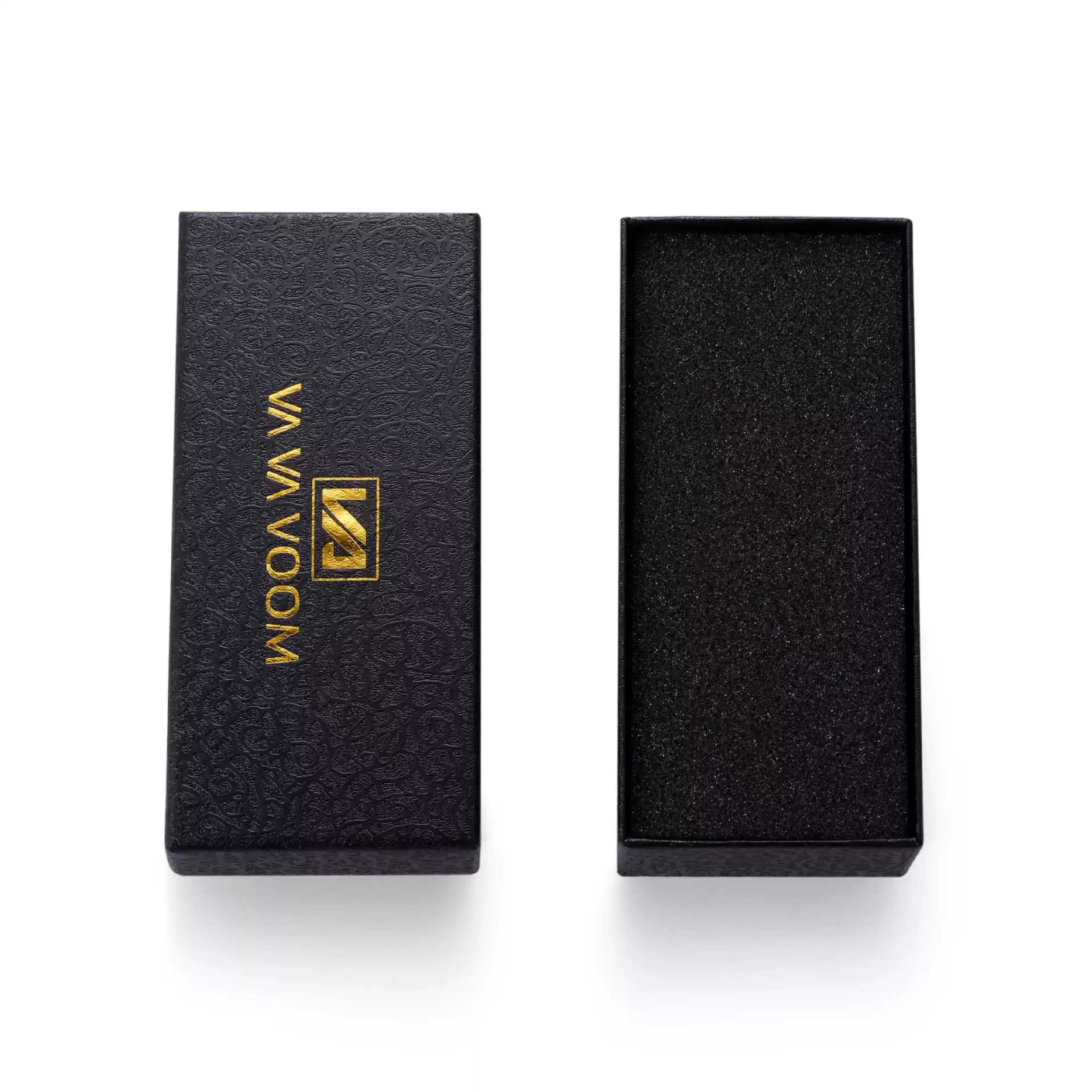 Jewelry Watch Case Cardboard Rectangular Crocodile Pattern Hot Stamping Logo - Image 5