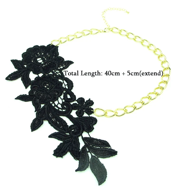 Jewelry Women's Clavicle Chain Alloy Bone Chain With Flower Pattern Electroplated - Image 5