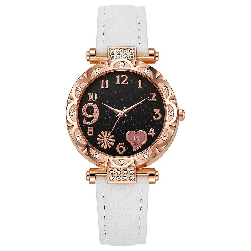 Jewelry Women's Quartz Watch Plastic Case Pu Strap Stainless Steel Buckle Round Dial Leisure Style - Image 8