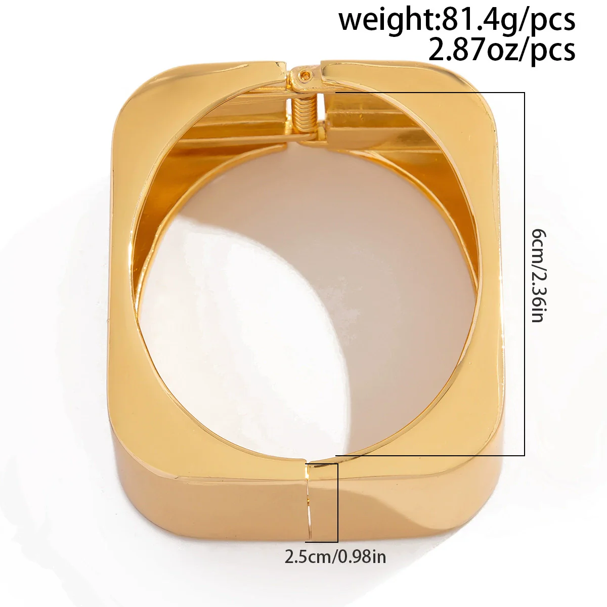 Jewelry Zinc Alloy Geometric Square Electroplating Women's Fashion Bracelet - Image 7