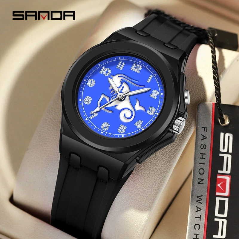 Kids Digital Watch Versatile Casual Minimalist Style Twelve Constellations Abs Case Tpu Strap Round Dial - Image 3
