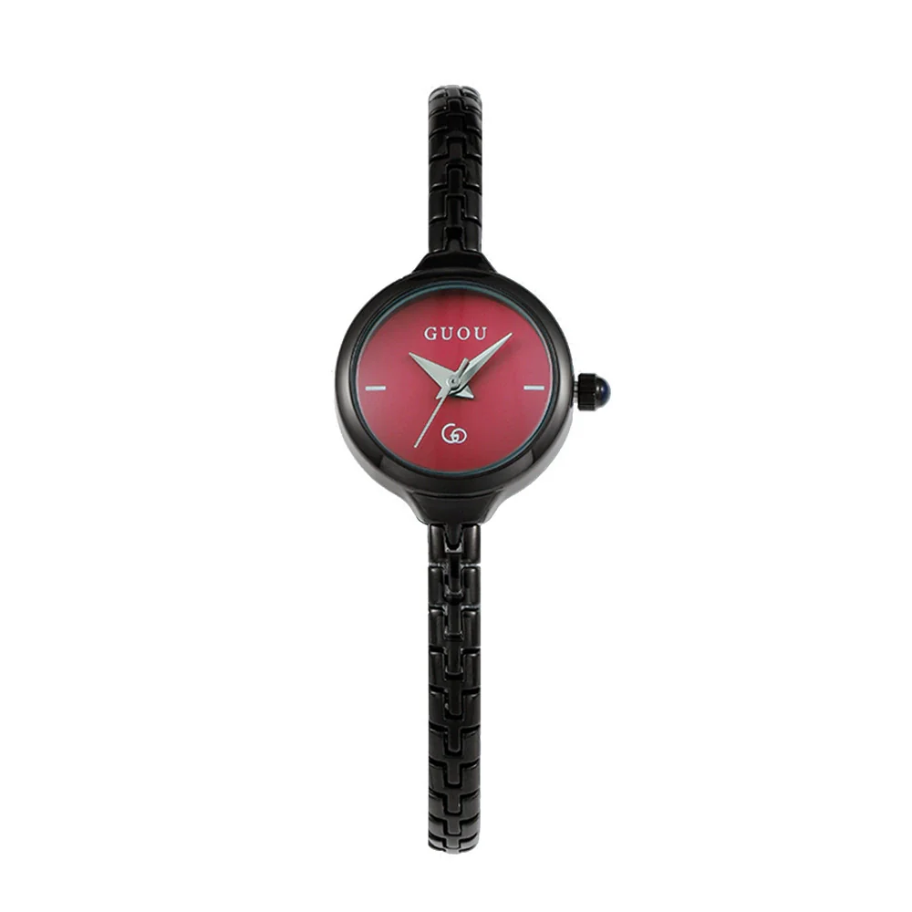Ladies Alloy Casual Round Dial Wrist Watch With Stainless Steel Buckle And Mineral Reinforced Glass Mirror - Image 10