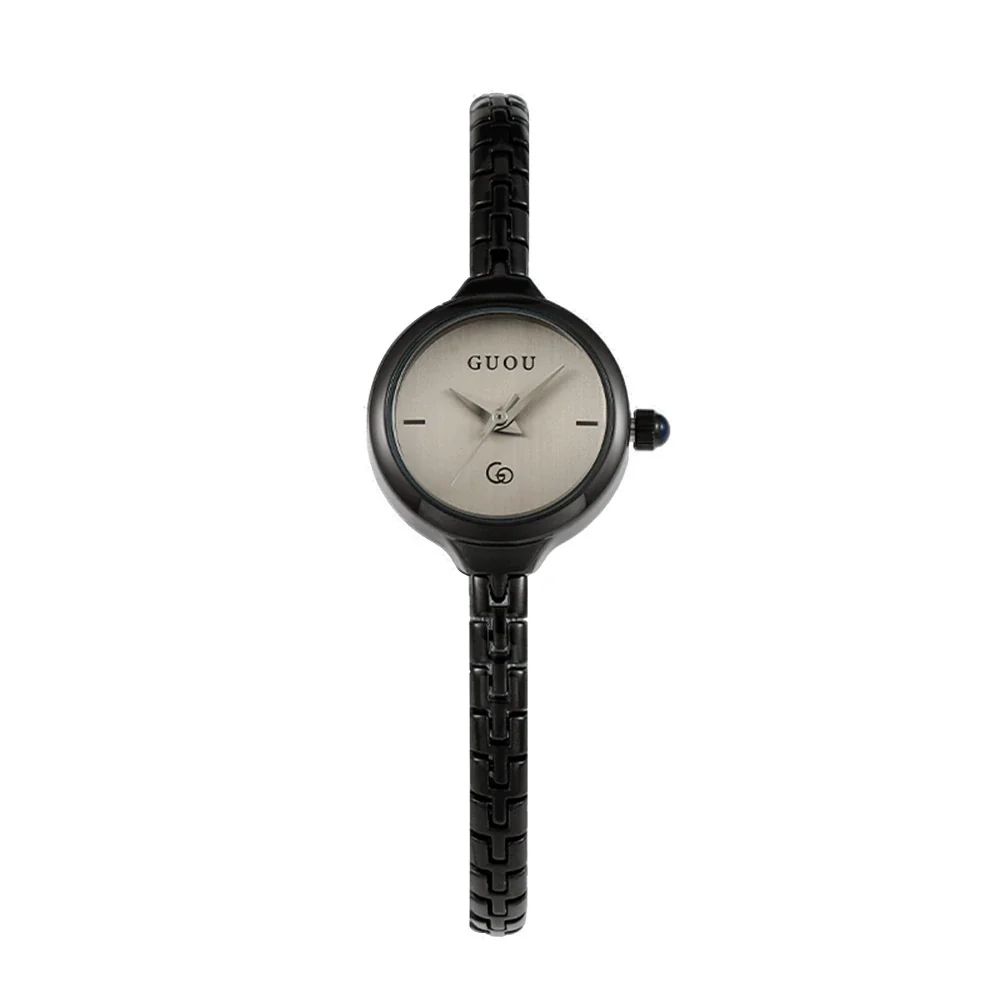 Ladies Alloy Casual Round Dial Wrist Watch With Stainless Steel Buckle And Mineral Reinforced Glass Mirror - Image 7