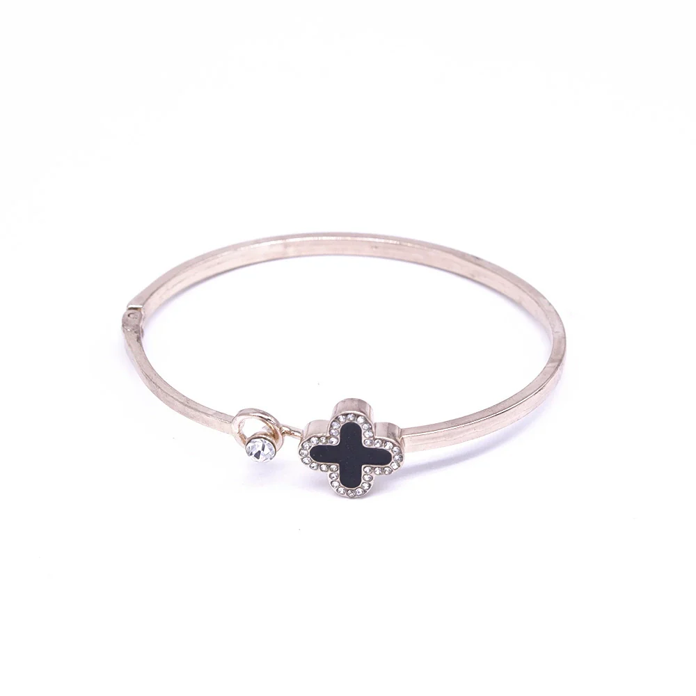 Ladies Alloy Heart Shape Inlaid Crystal Jewelry Bracelet - Image 18