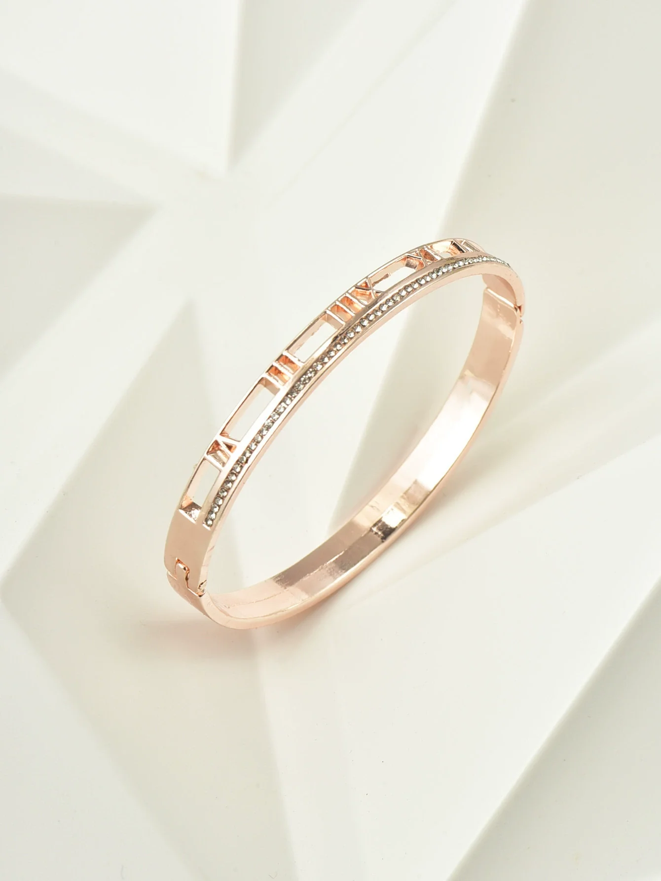 Ladies Alloy Heart Shape Inlaid Crystal Jewelry Bracelet - Image 22