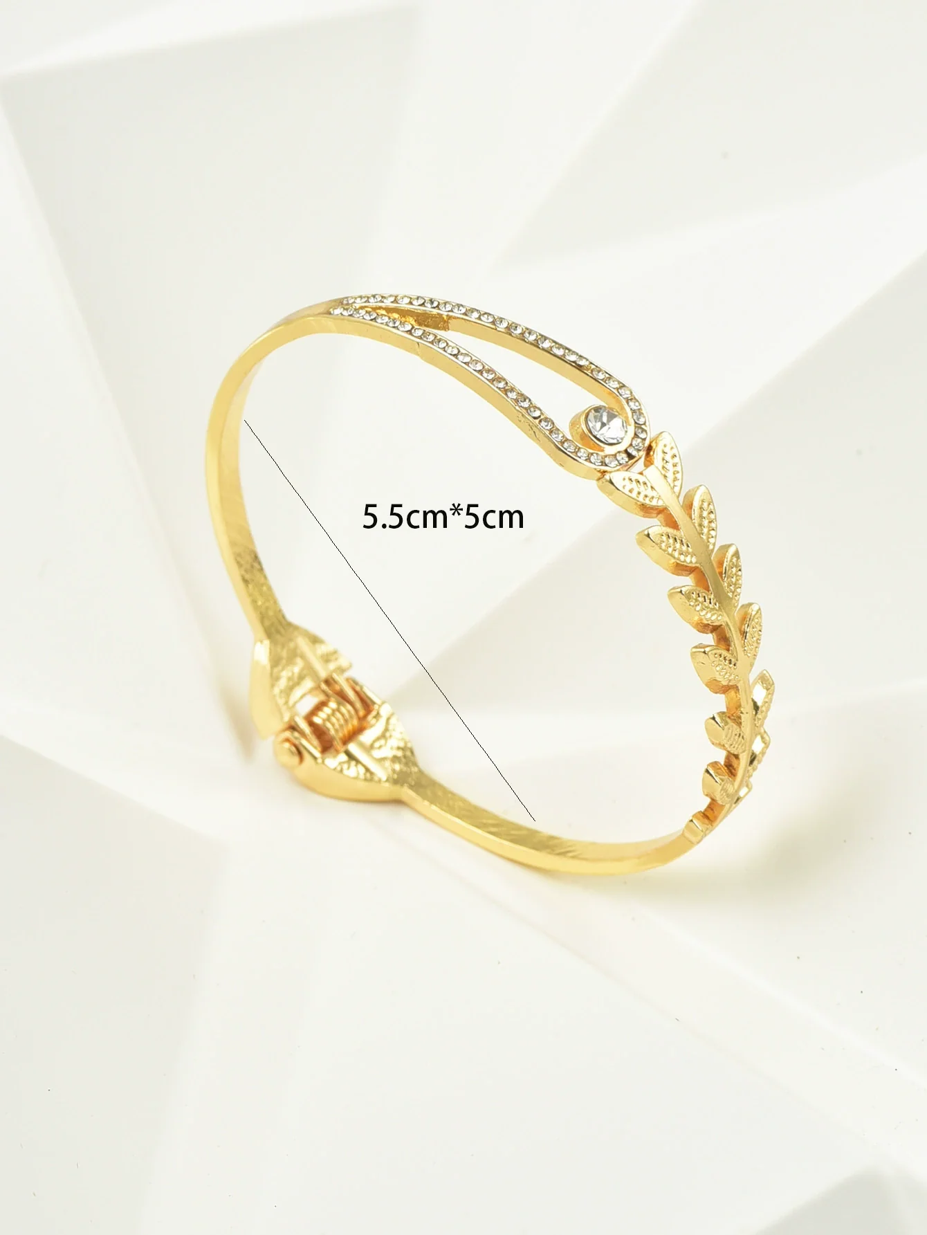 Ladies Alloy Heart Shape Inlaid Crystal Jewelry Bracelet - Image 24