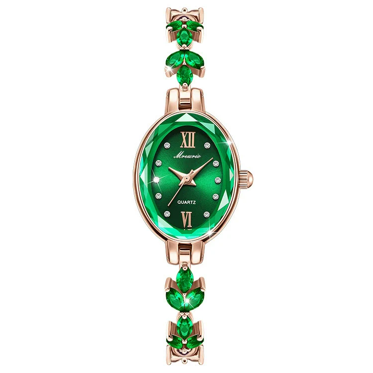 Ladies Alloy Oval Quartz Watch With Fashionable Style - Image 3