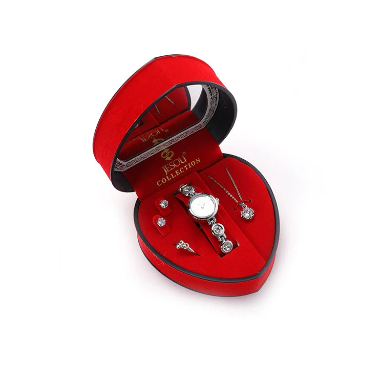 Ladies Alloy Quartz Watch Jewelry Set With Round Dial And Business Style - Image 4