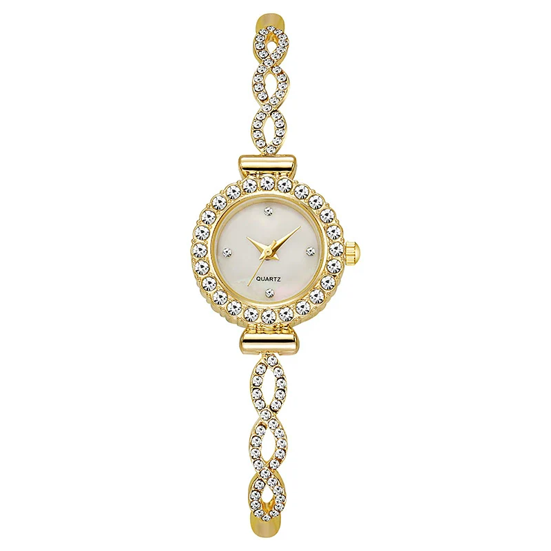 Ladies Casual Alloy Round Quartz Watch With Stainless Steel Buckle - Image 6