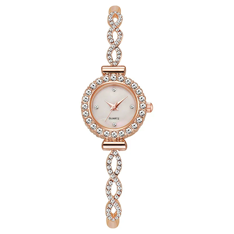 Ladies Casual Alloy Round Quartz Watch With Stainless Steel Buckle - Image 7