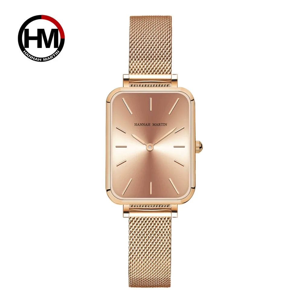 Ladies Casual Retro Square Waterproof Watch With Japanese Movement Alloy Case Stainless Steel Strap And Mineral Reinforced Glass Mirror - Image 2