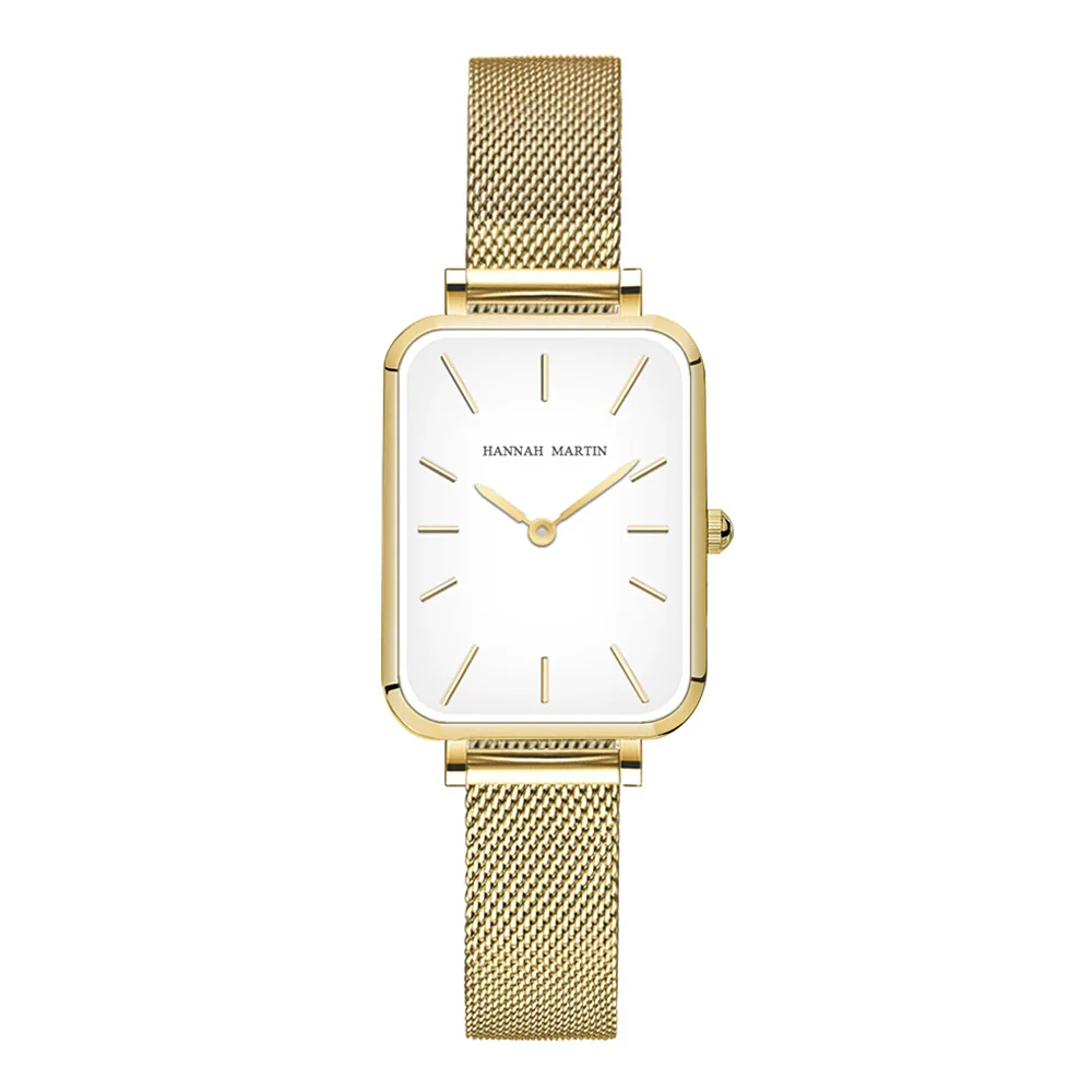 Ladies Casual Retro Square Waterproof Watch With Japanese Movement Alloy Case Stainless Steel Strap And Mineral Reinforced Glass Mirror - Image 7