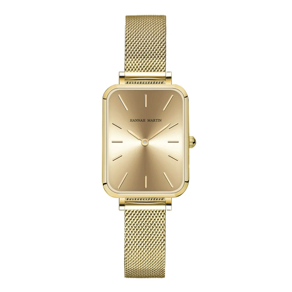 Ladies Casual Retro Square Waterproof Watch With Japanese Movement Alloy Case Stainless Steel Strap And Mineral Reinforced Glass Mirror - Image 8