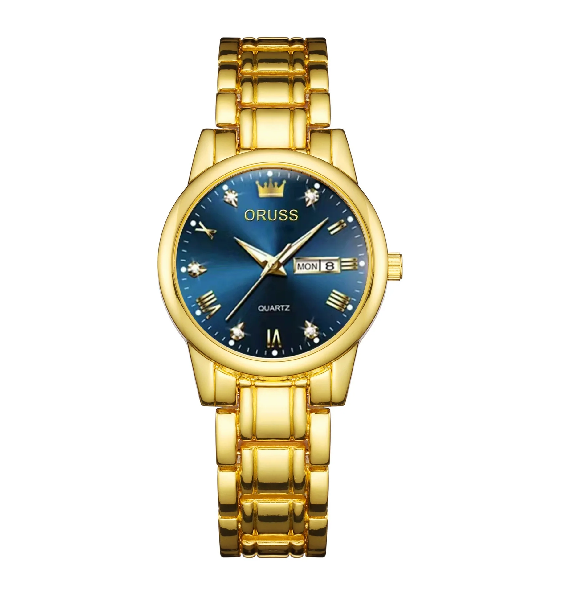 Ladies Fashion Business Diamond Waterproof Luminous Quartz Watch With Round Dial And Alloy Strap And Case - Image 8