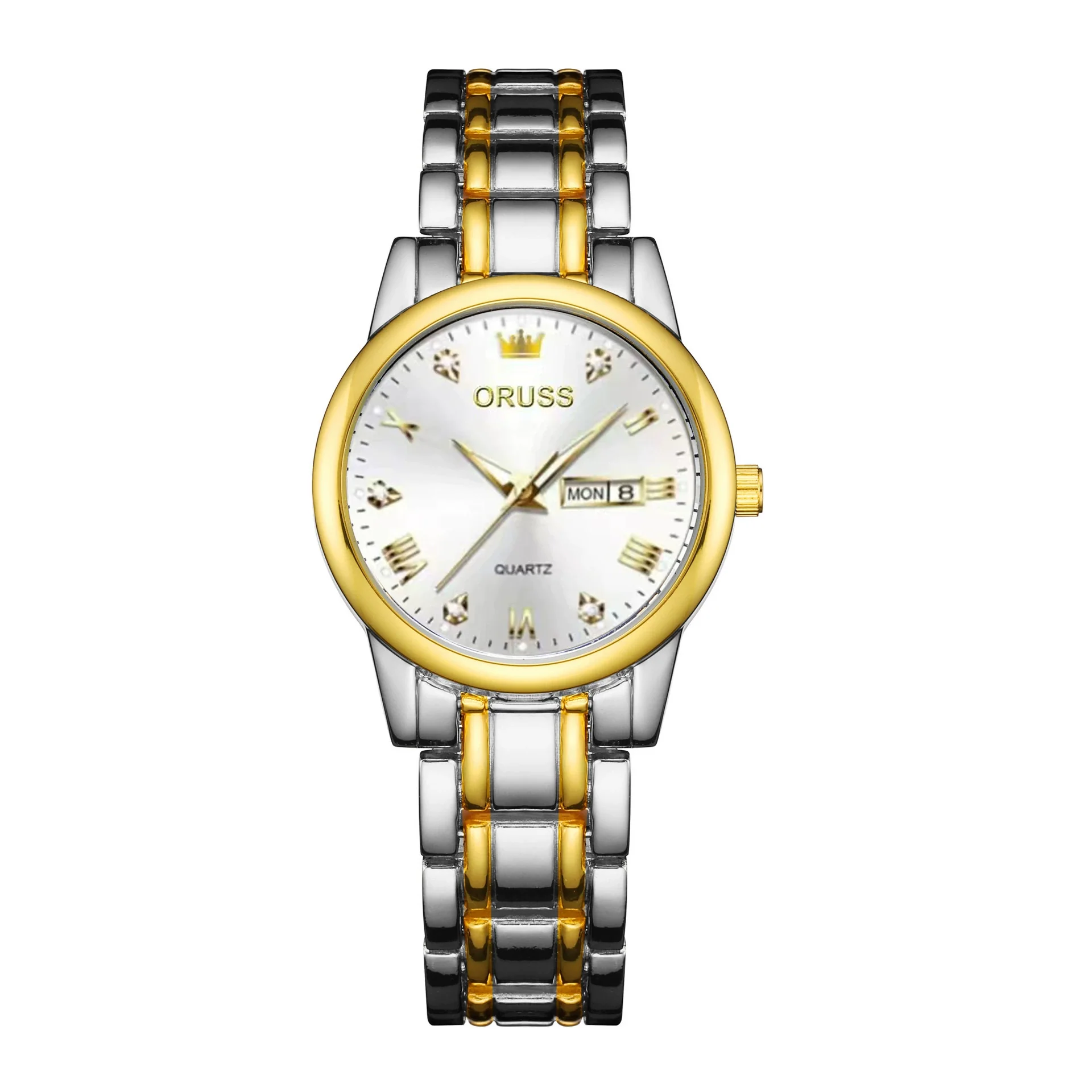 Ladies Fashion Business Diamond Waterproof Luminous Quartz Watch With Round Dial And Alloy Strap And Case - Image 9