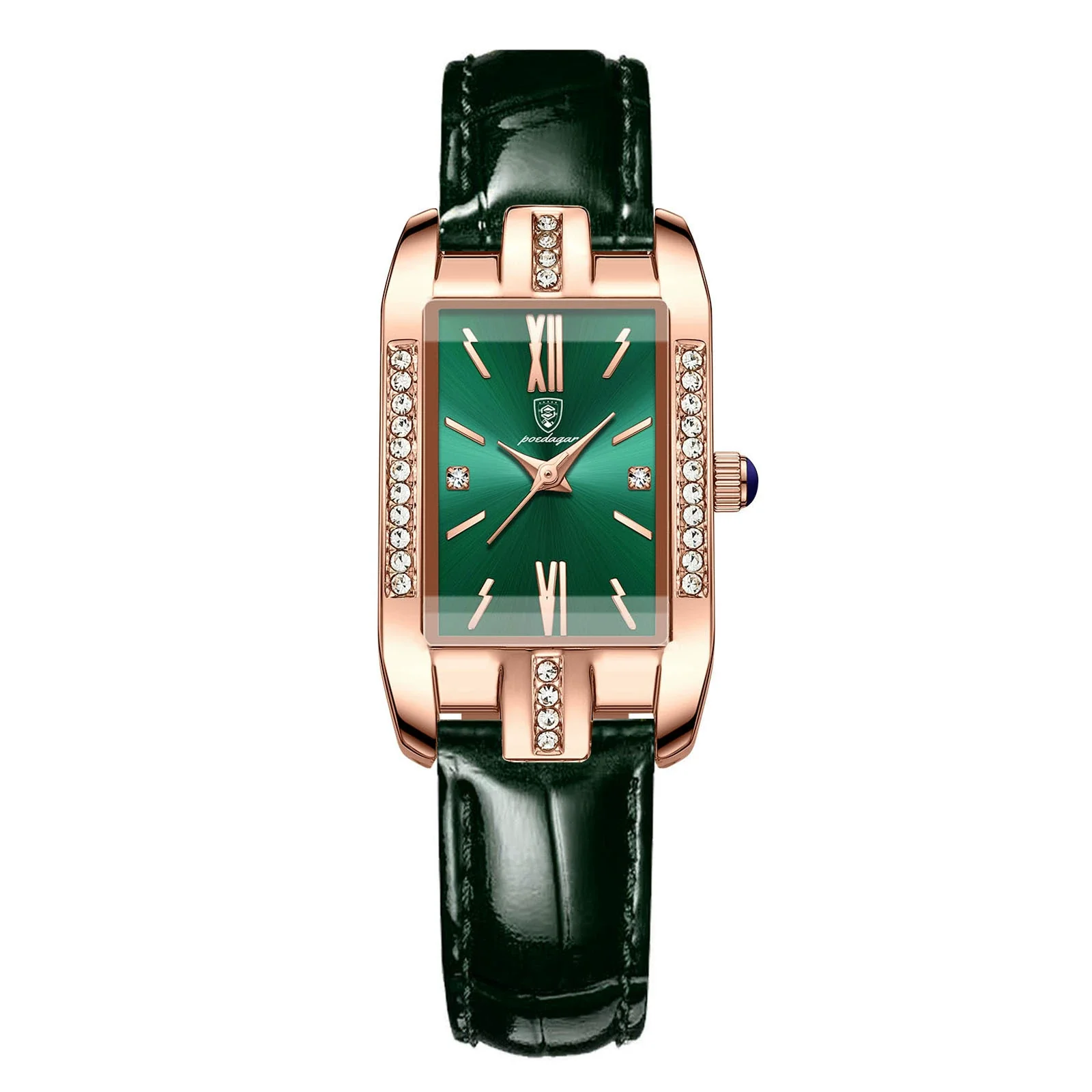 Ladies Leisure Ultrathin Square Alloy Leather Belt Watch With Mineral Strengthened Glass Mirror And Stainless Steel Pin Buckle - Image 3