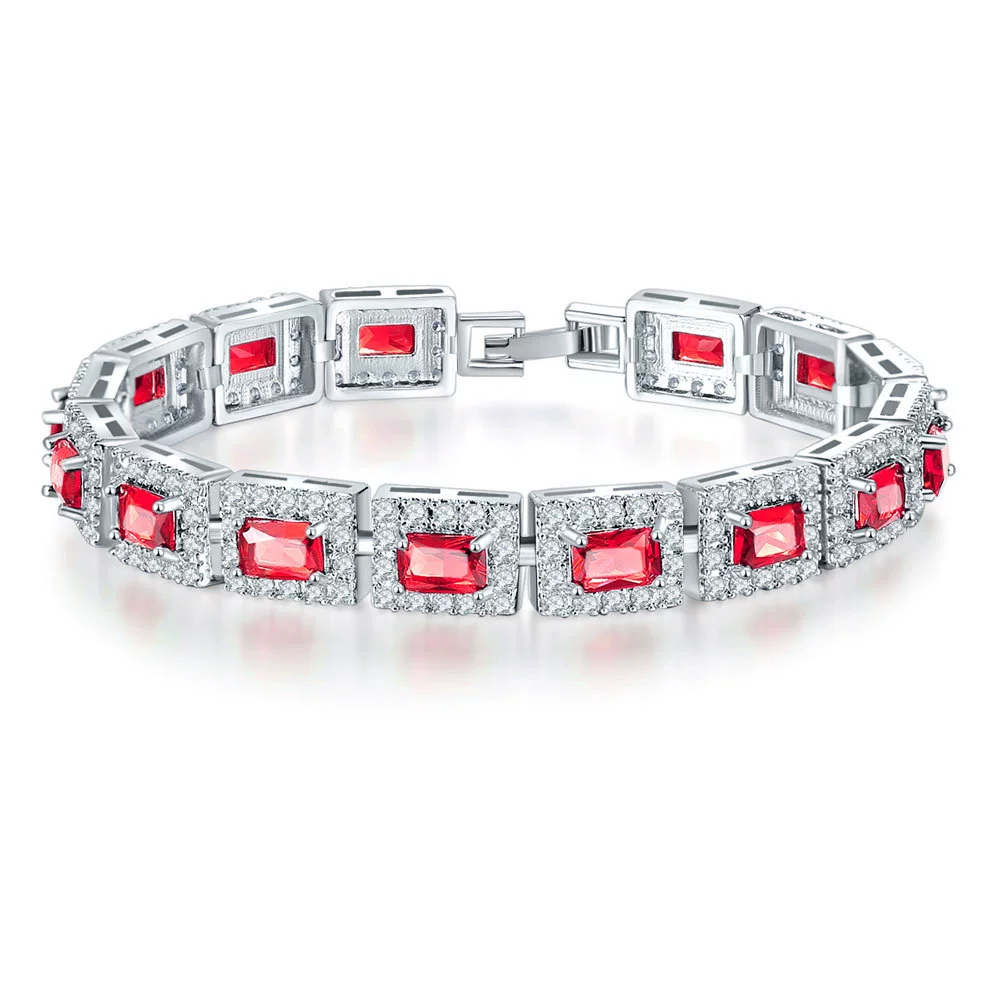Ladies Light Luxury Geometric Rhombus Electroplated Environmental Protection Copper Bracelet Jewelry - Image 7