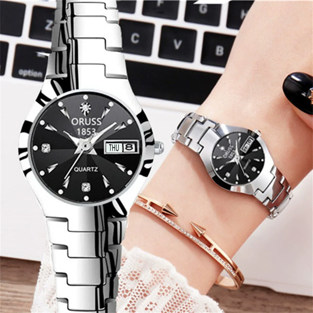 Ladies Luxury Quartz Watch Alloy Case And Strap Round Dial Waterproof - Image 10