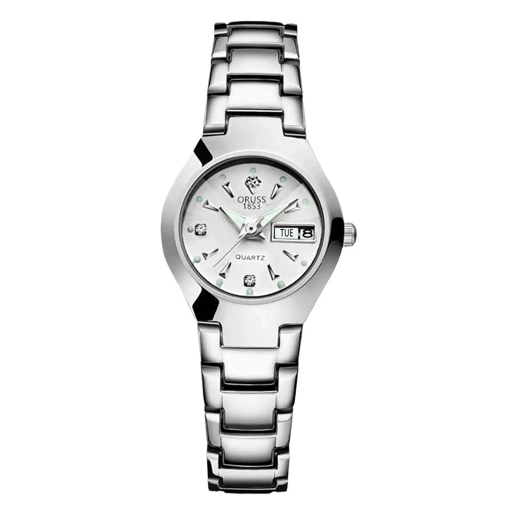 Ladies Luxury Quartz Watch Alloy Case And Strap Round Dial Waterproof - Image 4