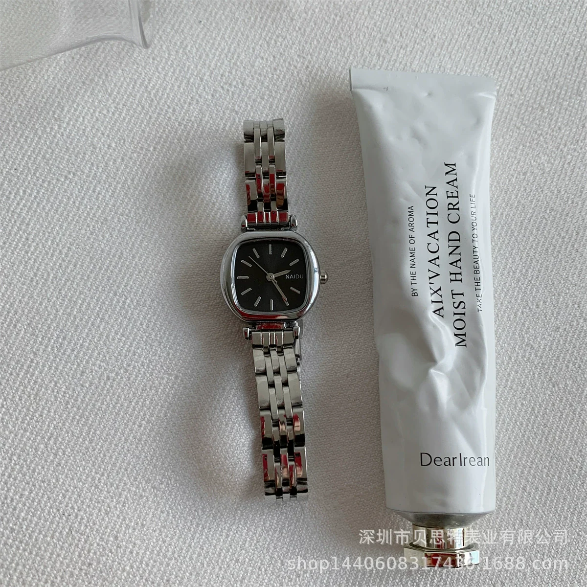 Ladies Metal Square Dial Fashion Casual Quartz Watch With Steel Band - Image 6