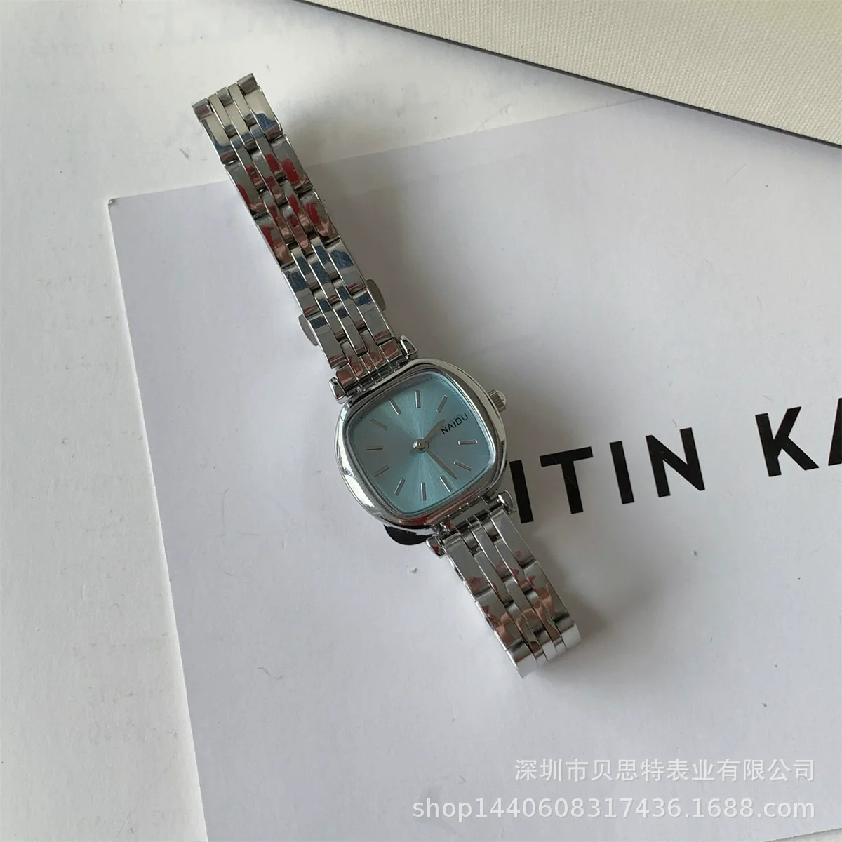 Ladies Metal Square Dial Fashion Casual Quartz Watch With Steel Band - Image 9