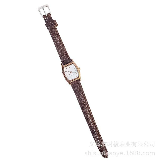 Ladies Quartz Watch Alloy Imitation Leather Square Dial Leisure Style - Image 9