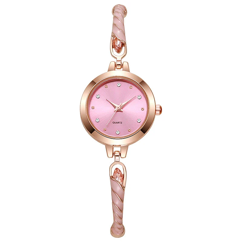 Ladies Quartz Watch Alloy Material Round Dial Leisure Style - Image 4