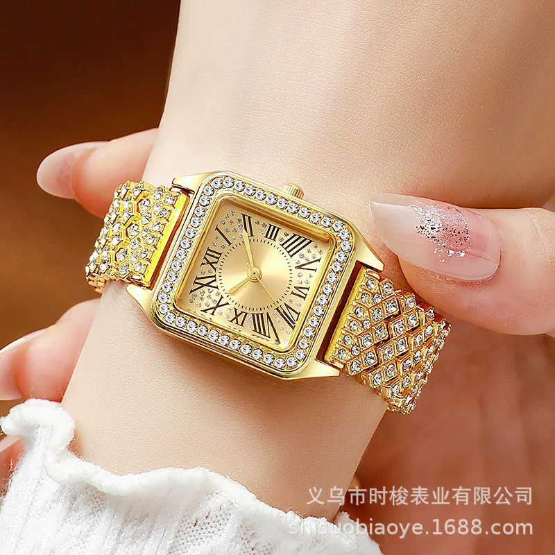 Ladies Quartz Watch Alloy Square Leisure Style Manufacturer Wholesale